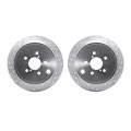 Dynamic Friction Co Rotors-Drilled and Slotted-SilverZinc Coated, 7002-13030 7002-13030
